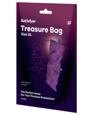 Sac de rangement sextoys violet taille XL Treasure Bag Satisfyer 